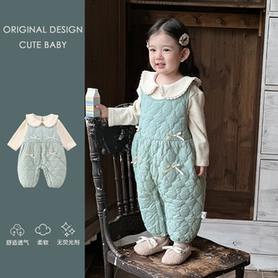 婴儿衣服秋冬款宝宝套装秋季超洋气可爱婴幼儿翻领上衣小套装秋款