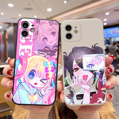 主播女孩重度依赖直边手机壳适用OPPO苹果华为小米vivo红米荣耀IQ