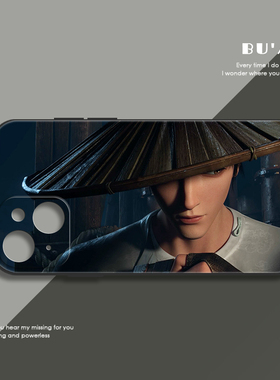 新神榜杨戬直边手机壳适用vivoy33s/IQOOZ5/s15OPPOreno8/r17/a32