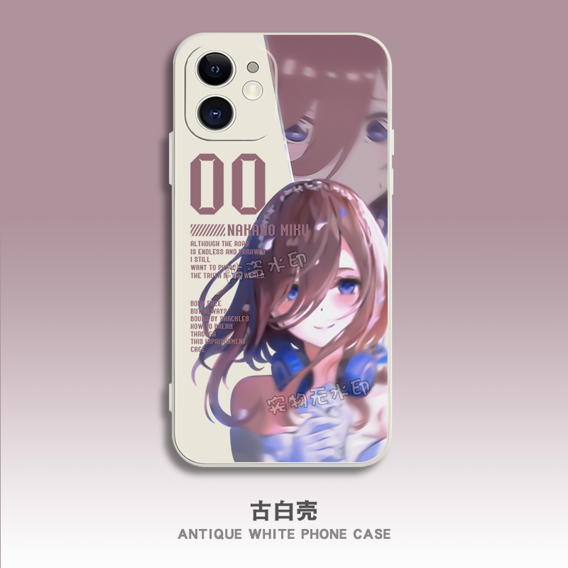 中野三玖手机壳适用一加ACE5OPPOa72realmeGTNeo7苹果16e小米k80