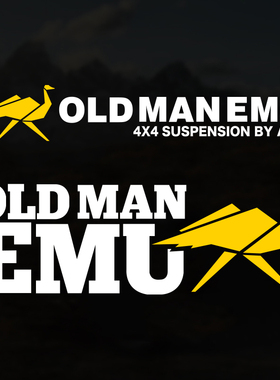 OLDMAN EMU个性越野改装户外穿越自驾游文字创意反光车贴划痕遮挡