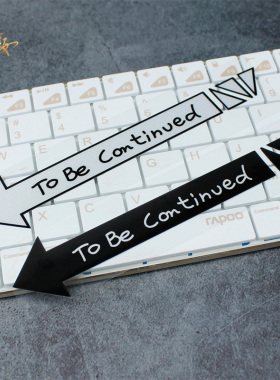 To Be Continued未完待续JOJO的奇妙冒险箭头车贴二次元动漫贴纸