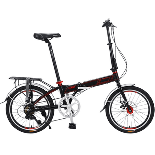 邦德富士达折叠自行车20寸7速禧玛诺变速超轻便携男女单车BATTLE