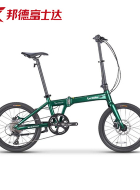 邦德富士达油压碟刹9速变速20寸铝合金便携折叠自行车 捷圣battle