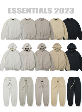 Gman高街 FOG ESSENTIALS 复线加绒圆领卫衣连帽衫卫衣休闲卫裤男