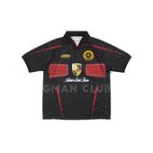 FotiGmanClub TEE恤 拼接速干足球衣短袖 美式 复古保时捷刺绣印花