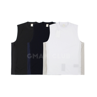 TEE恤背心 军事贴标接拼休闲坎肩无袖 FotiGmanClub HOOLYWOOD风格