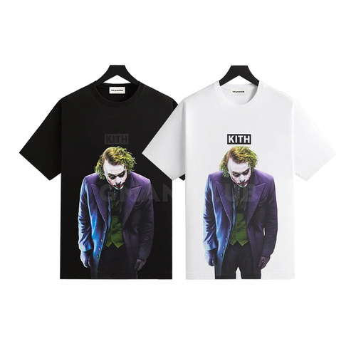 FotiGmanClub KITH Batman蝙蝠侠Joker小丑印花全棉宽松短袖TEE恤