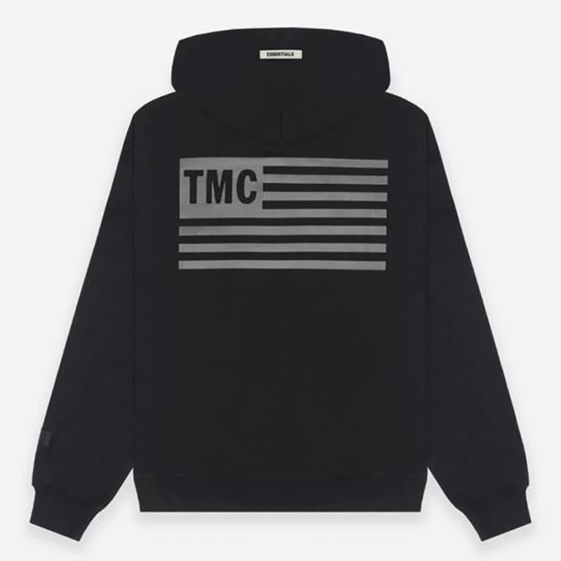 [Gman高街 Fog Essentials LA限定TMC黑色3M加绒连帽衫套头卫衣]