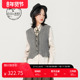 迪哈利深灰色优雅无袖 HARRY 背心女针织百搭马甲DH231C95896D
