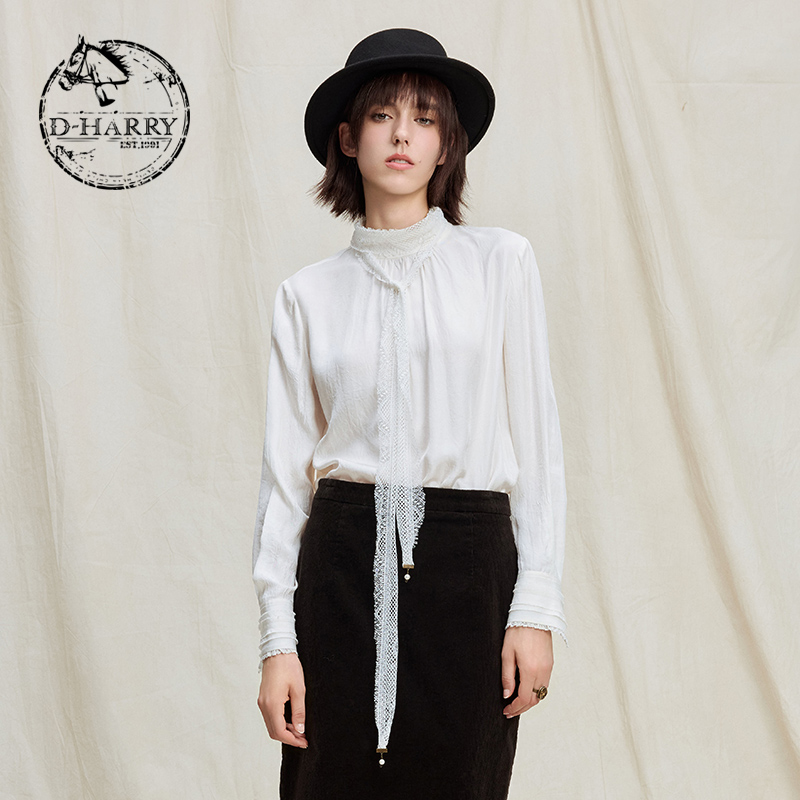 D-HARRY/迪哈利米白色上衣单衣
