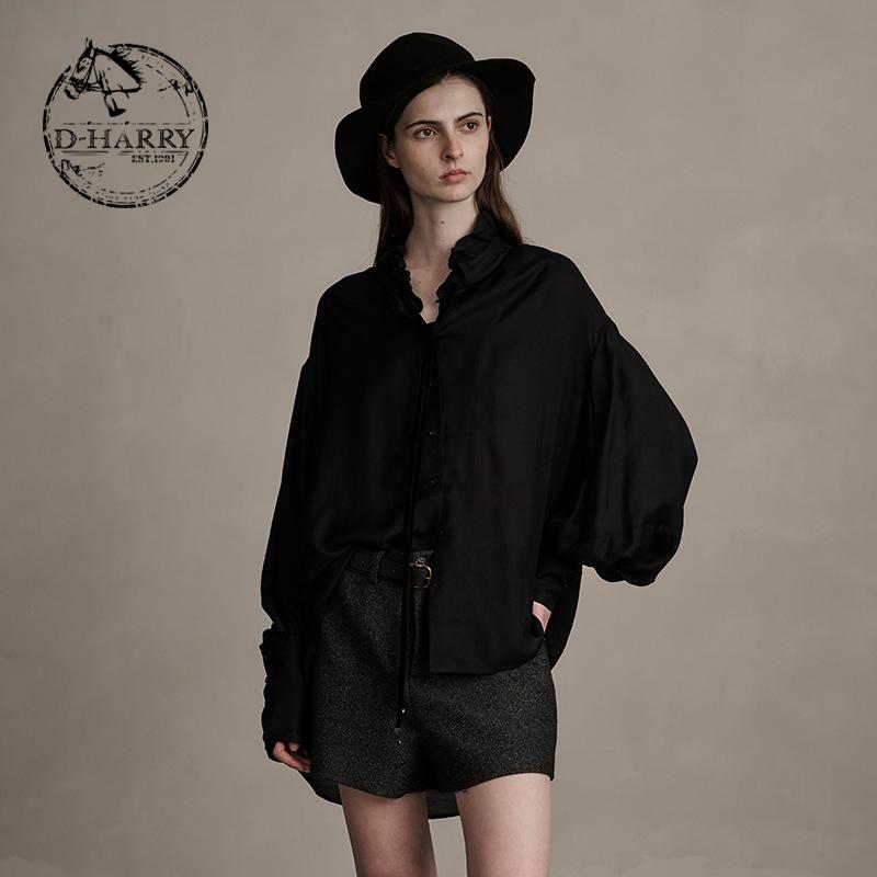 D-HARRY/迪哈利黑色长袖衬衫