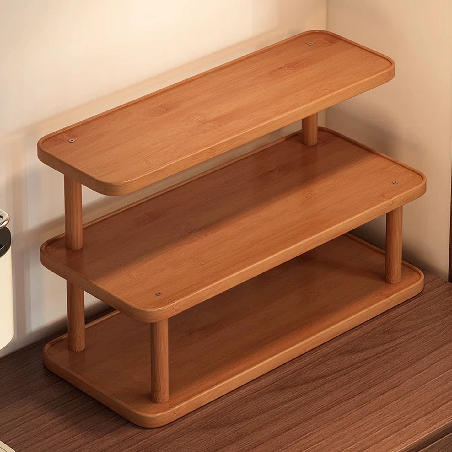 桌面咖啡杯收纳置物架杯子餐桌台面办公桌上水杯架子茶具茶杯小型