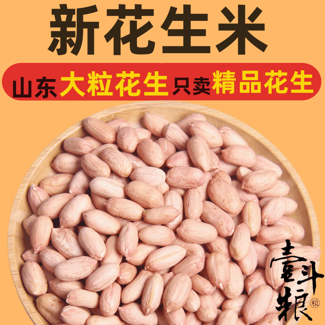 5斤山东特大颗粒花生米农家自产花生