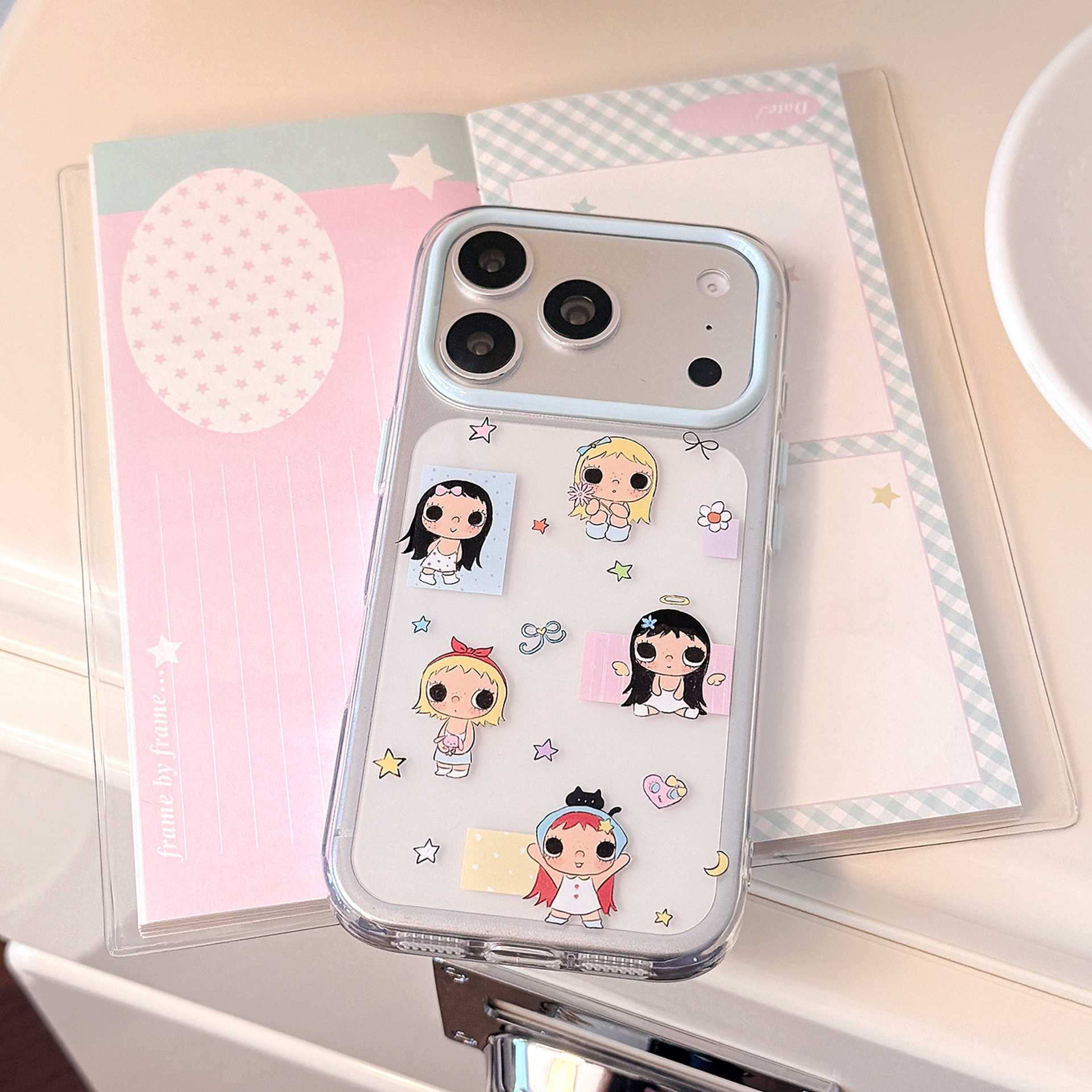 少女卡通适用iPhone17pm苹果18