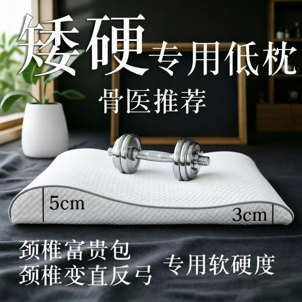 低枕头富贵包反弓颈椎病专用硬枕