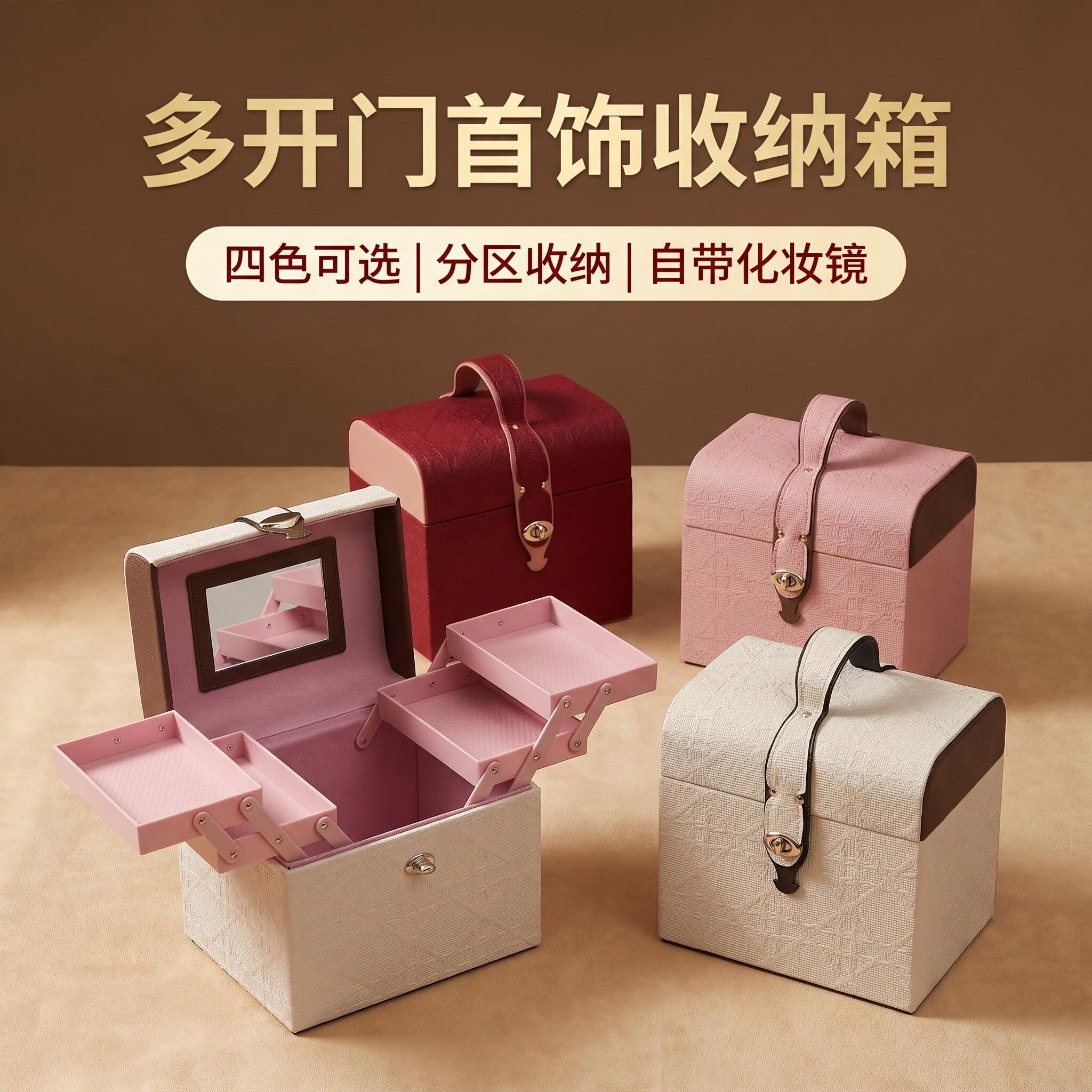 化妆收纳箱大容量便携防水