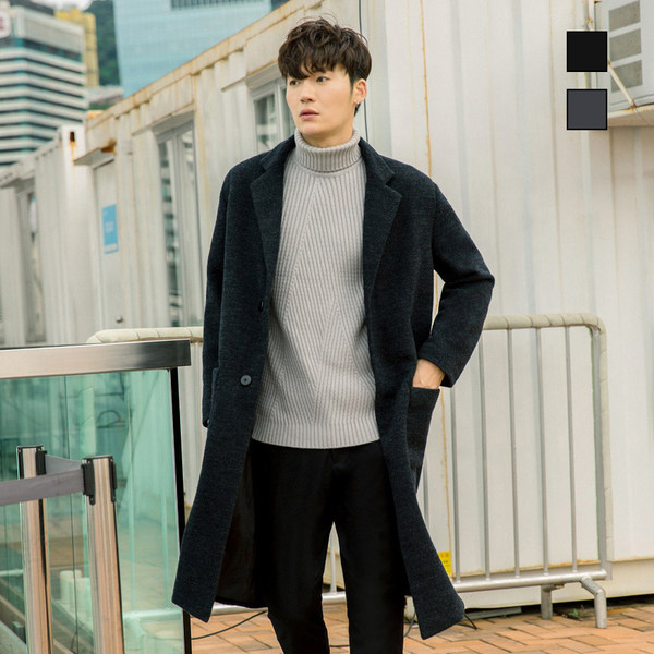 17年秋季款 Cabbeen 卡宾  男式中长款羊毛呢大衣 优惠券折后￥639包邮（￥789-150）2色可选