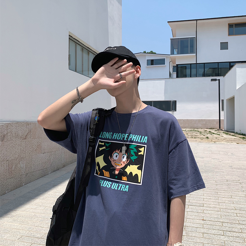 短袖T恤男潮流宽松半袖夏季2019潮牌港风超火cee百搭上衣打底衫热销65件正品保证