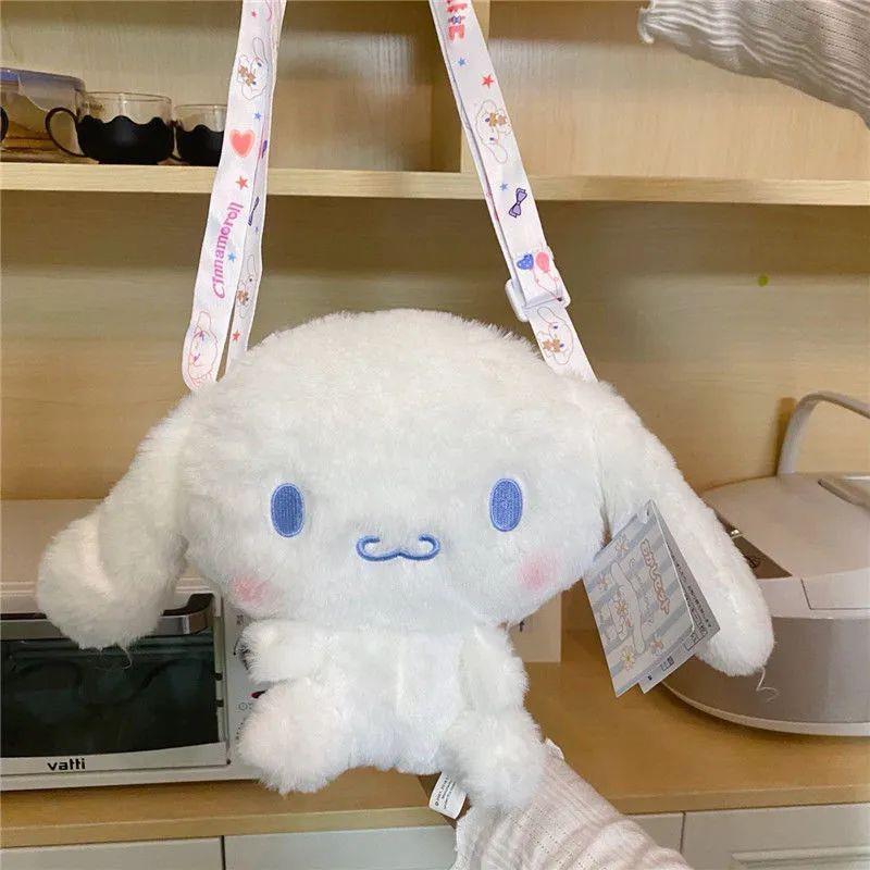 Sanrio Bag Cute Cinnamoroll Plush Backpack Anime Girlstoys W