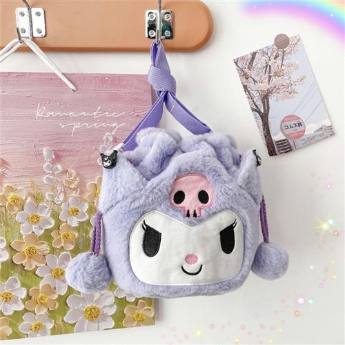 Kawaii Plush Sanrio Bag Kuromi Melody Cinnamoroll Anime Stuf