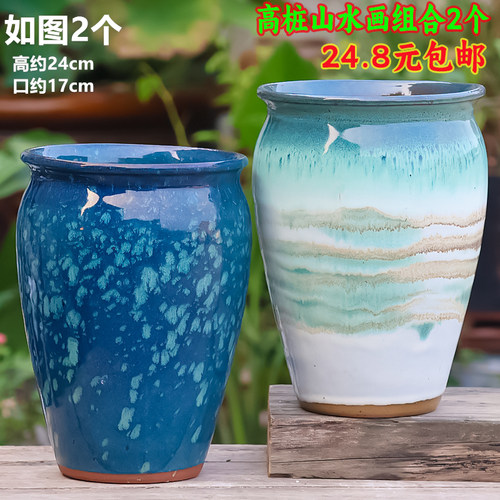 手工三角梅盆多肉花盆栽简约大号