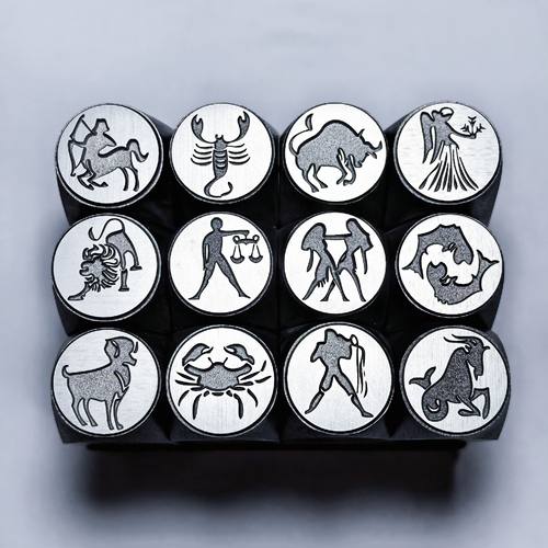 十二星座精品钢印金银加工专用錾刻工具高精度高品质吉言钢印