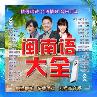 闽南语浪子的心情金曲歌曲台语歌曲U盘爱拼才会赢车载音乐MP3优盘