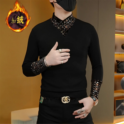 率动官网男士加绒立领卫衣