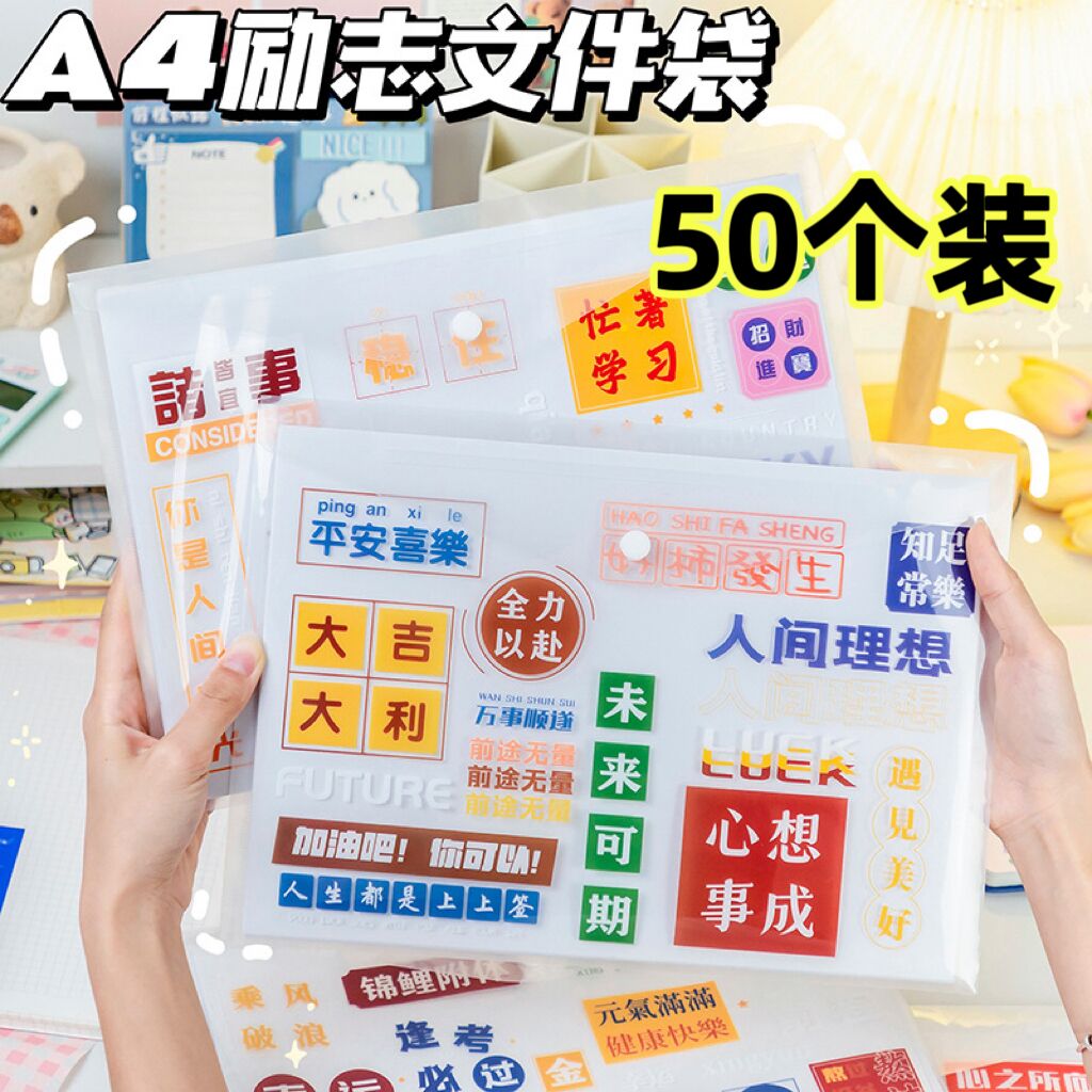 创意按扣文件袋初中学生小礼品