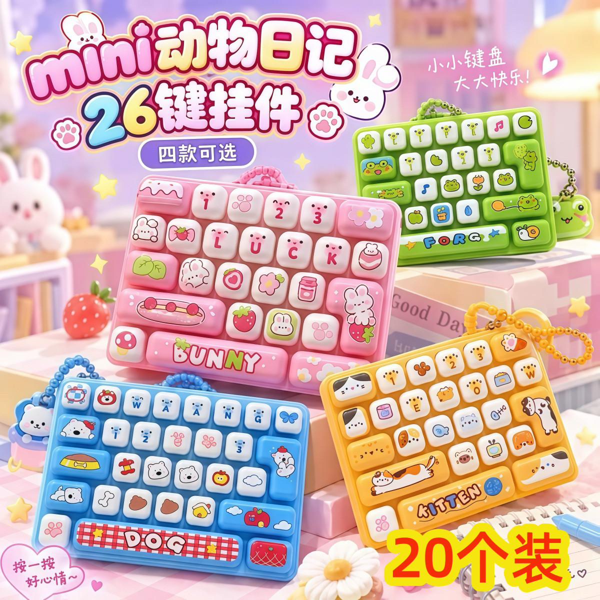 解压键盘挂件儿童玩具学生小礼品