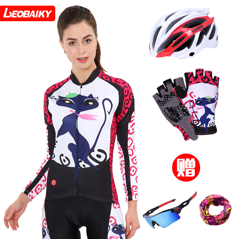 LEOBAIKY春秋季自行车骑行服长袖上衣女单车服山地自行车装备上装|msdalam kategori Bike/Berbasikal Equipment/Parts, Riding Apparel/Berbasikal Equipment, Jersey - dari Buy2taobao.com untuk memberikan perkhidmatan ejen Taobao profesional membeli