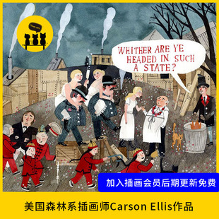 【儿童插画128】美国森林系插画师Carson Ellis作品图片电子版334