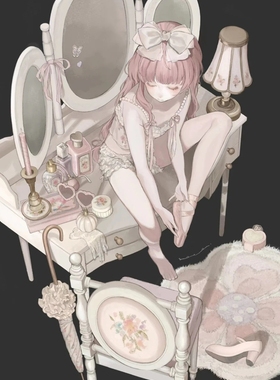 【1950】插画师noco. (itatyoko0031) 少女与她们的秘密图片素材