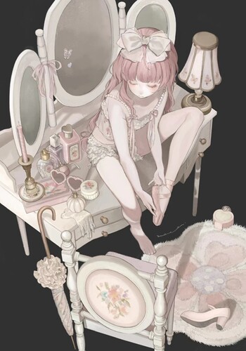 插画趣味二次元插画人高颜值