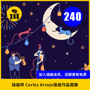 【1832】西班牙插画师Carlos Arrojo作品图片素材电子版图集240张