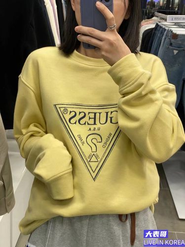 21年最新款guess卫衣加绒