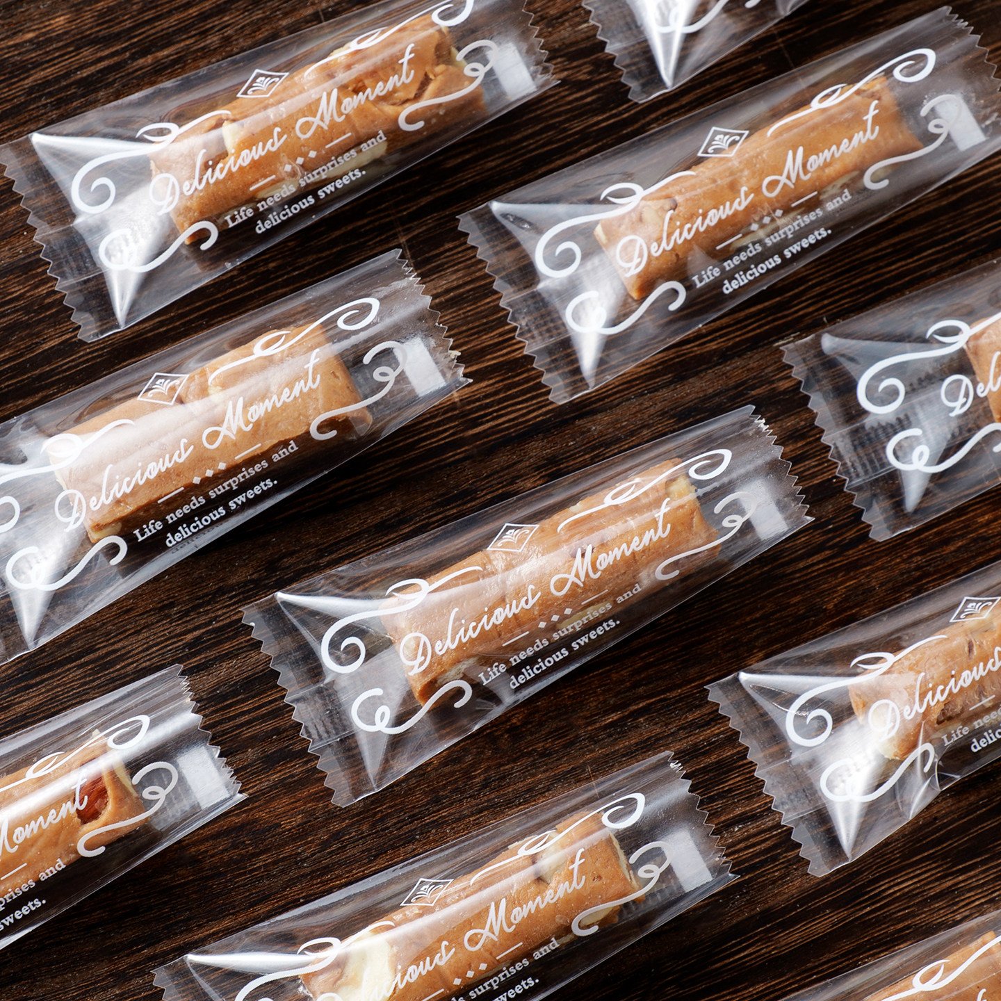 水果莓莓软糖包装袋烘焙太妃糖夏威夷果新加厚手工牛轧糖机封袋透