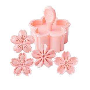 展艺樱花饼干模具曲奇饼干桃花酥按压模蔓越莓饼干造型烘焙工具