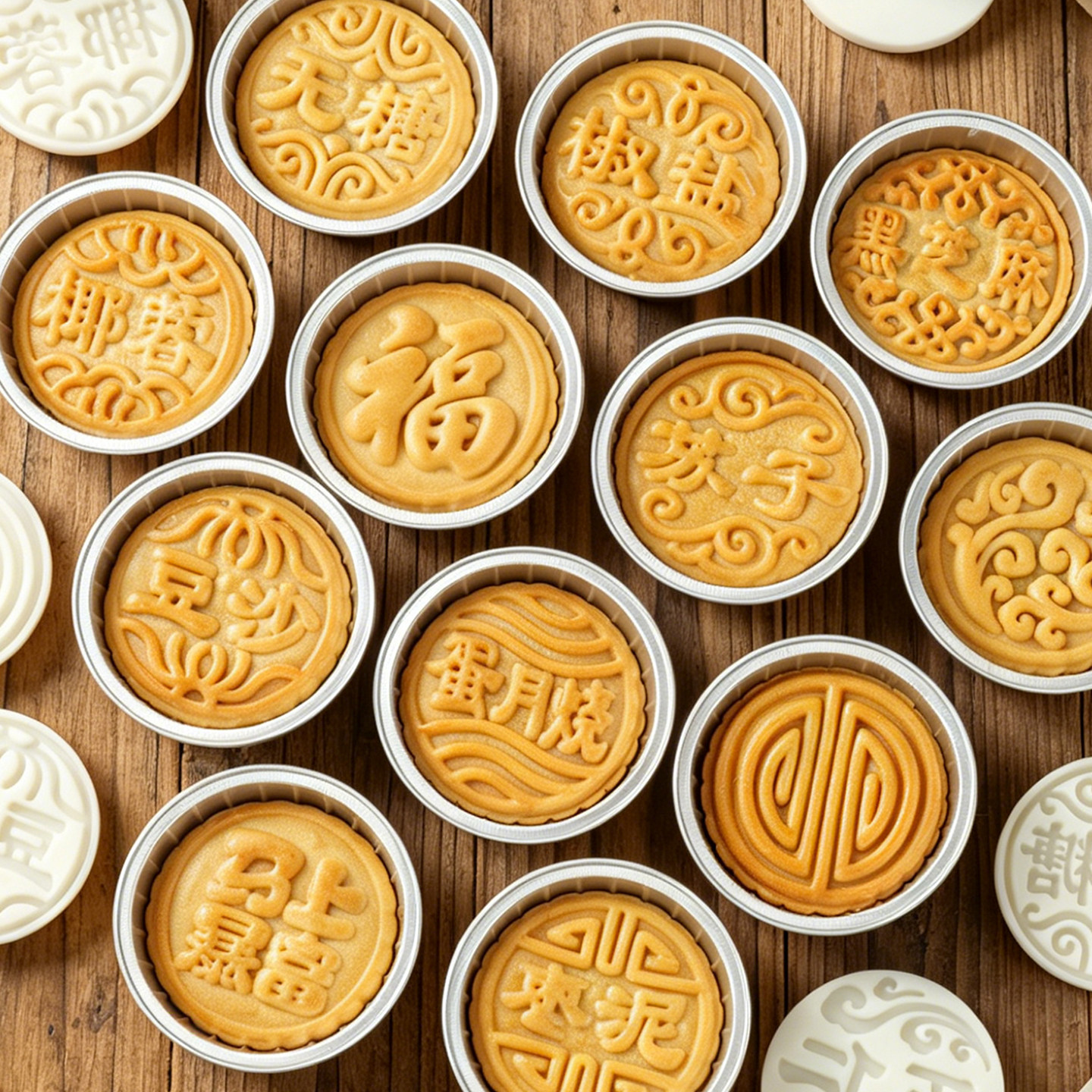 蛋月烧月饼模具按压式磨具包装盒