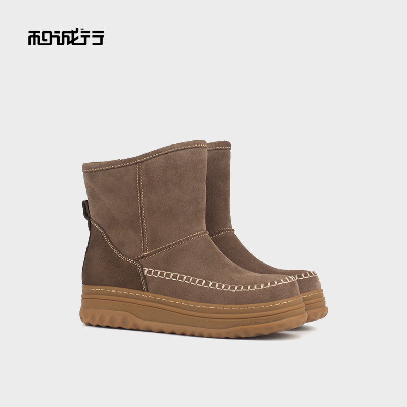 和诚行加绒冬季雪地靴