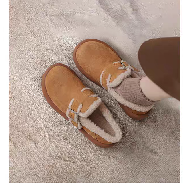 蓝猫先生真皮厚底勃肯鞋