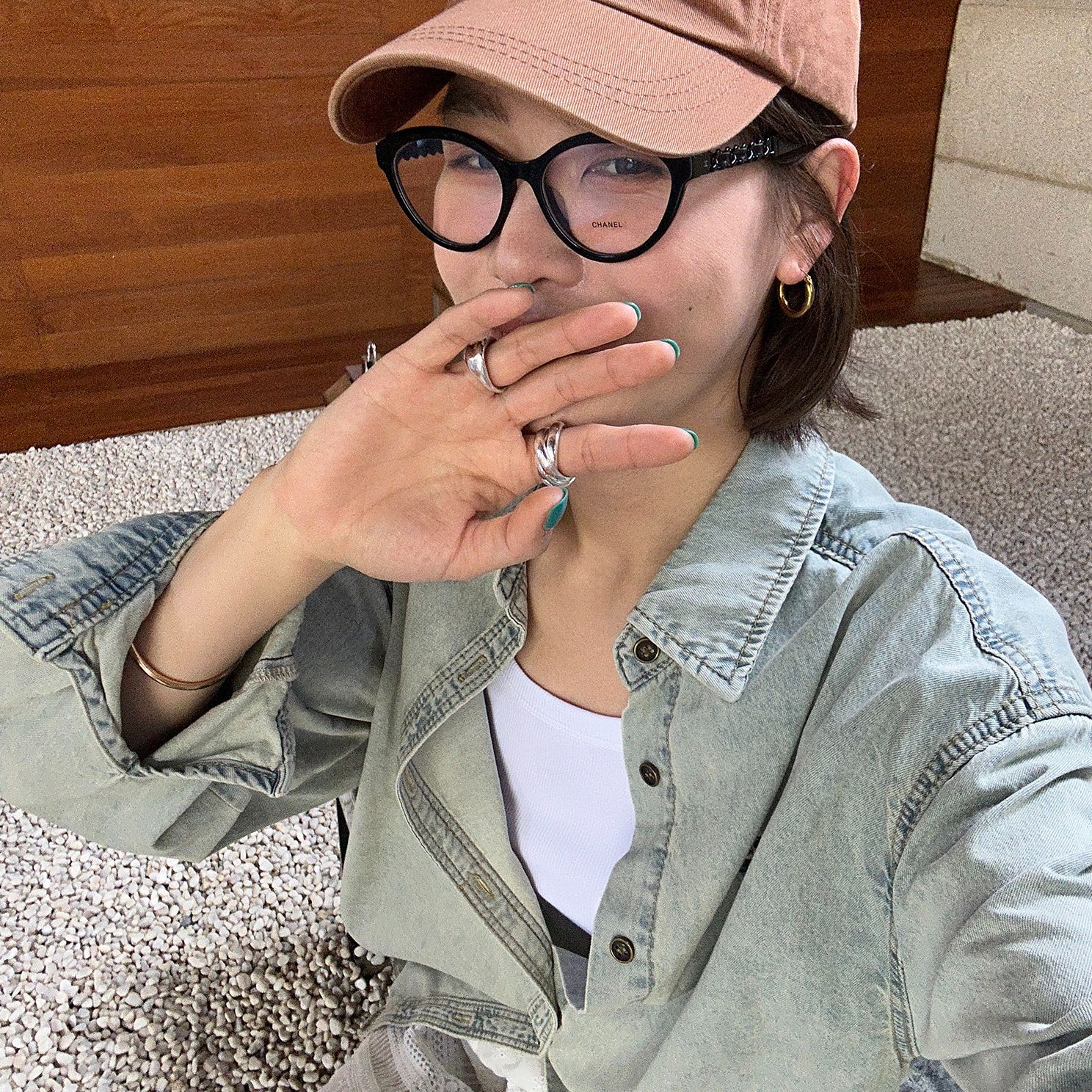YANGLE_时髦随性 水洗牛衬衫