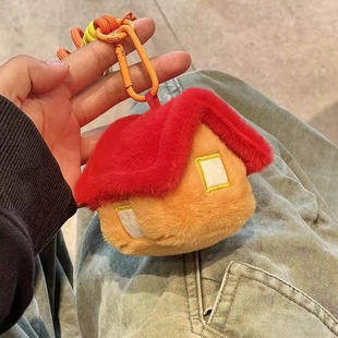 十个勤天周边创意土地庙毛绒玩偶钥匙扣挂件diy挂饰送朋友礼物