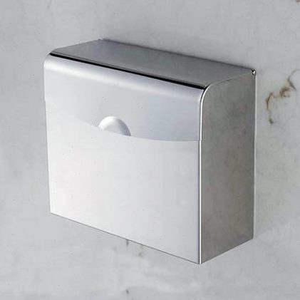 不锈钢纸盒防水四方手纸盒 纸巾架 长方形纸盒 横放卫生纸盒 厚款