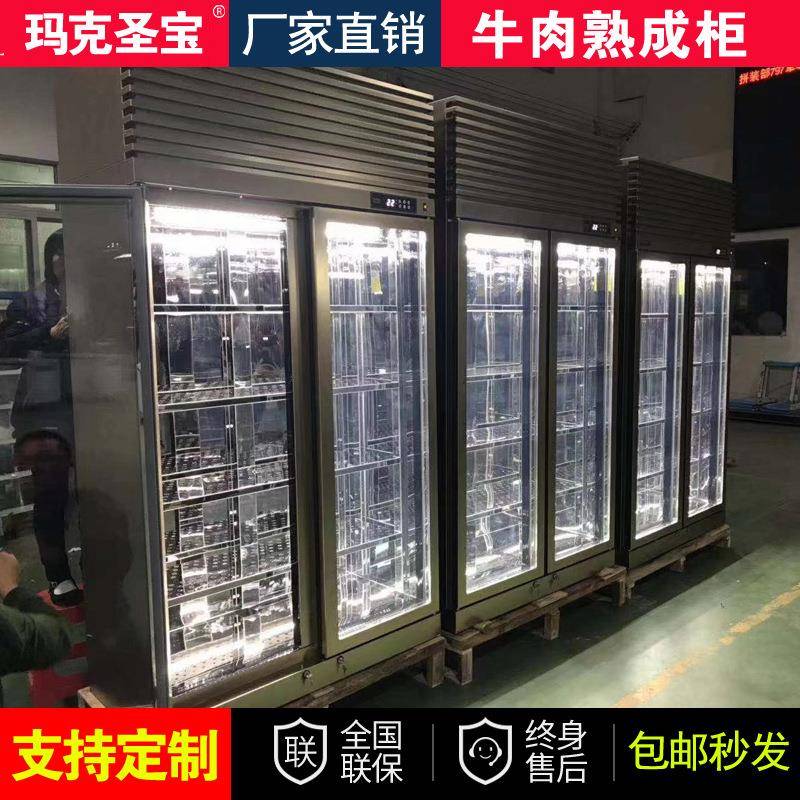 冰贺干式牛肉熟成排酸柜湿式熟成设备风冷牛扒冷藏高档冷冻展示柜