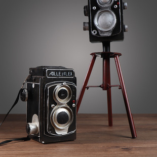 复古民国风老式照相机模型怀旧古董收藏品拍摄道具店X铺装饰品摆
