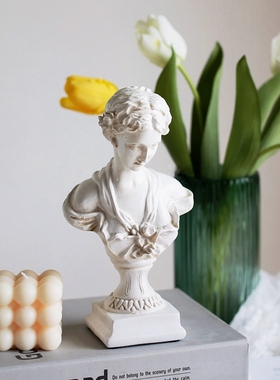 北欧复古做旧纳斯少女摆件家居B创意人物女神雕像工艺装饰品摆设