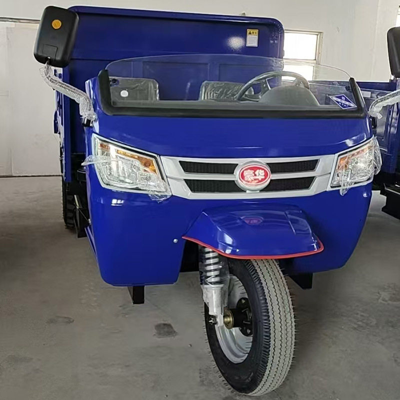 厂家直供工程农用运输机动三轮车柴油三轮车农用自卸式翻斗车