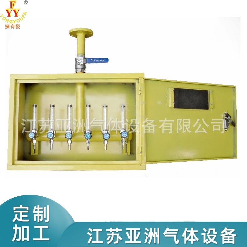 二氧化碳接头箱混合气体点阀6箱乙炔终端箱氩气氮气氧气终端